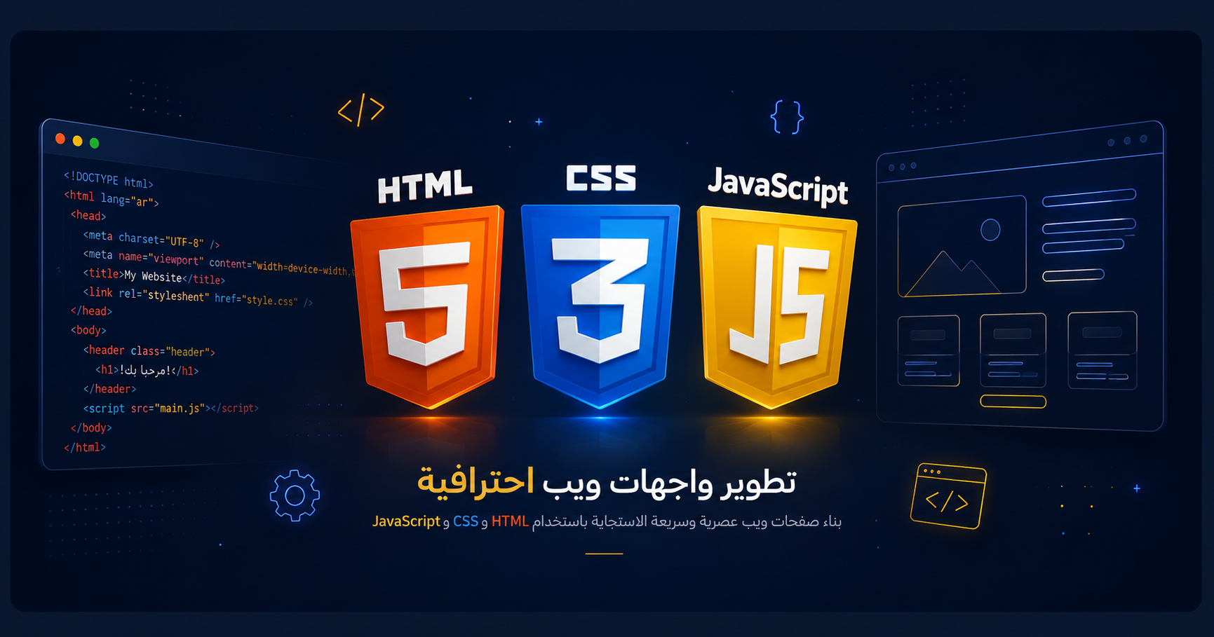 أساسيات الويب: HTML, CSS, JavaScript